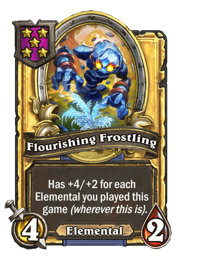 Flourishing Frostling Hearthstone kártya