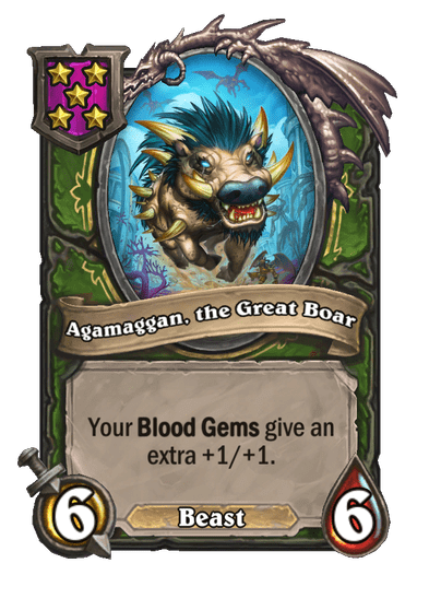 Agamaggan, the Great Boar Hearthstone kártya