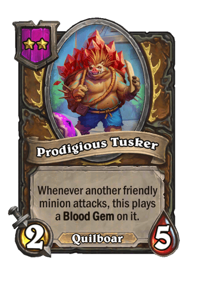 Prodigious Tusker Hearthstone kártya