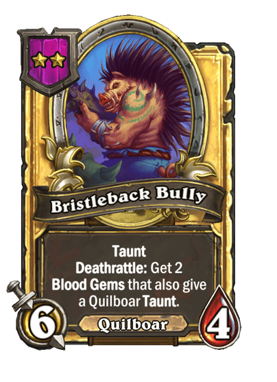 Bristleback Bully Hearthstone kártya
