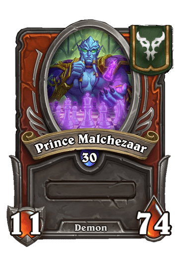 Prince Malchezaar Hearthstone kártya