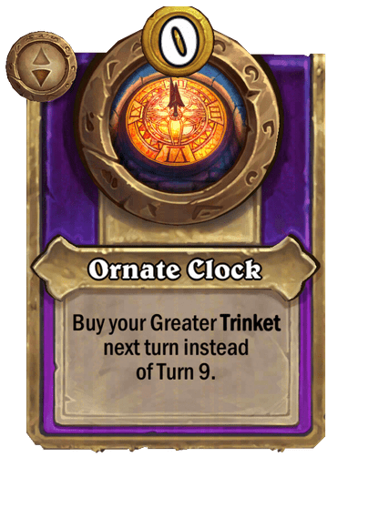 Ornate Clock Hearthstone kártya