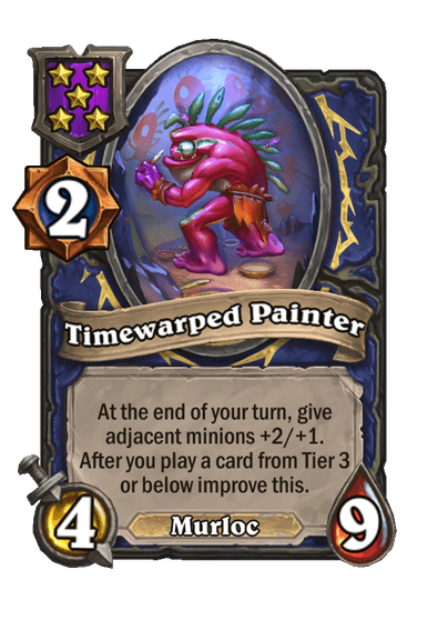 Timewarped Painter Hearthstone kártya