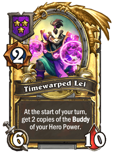 Timewarped Lei Hearthstone kártya