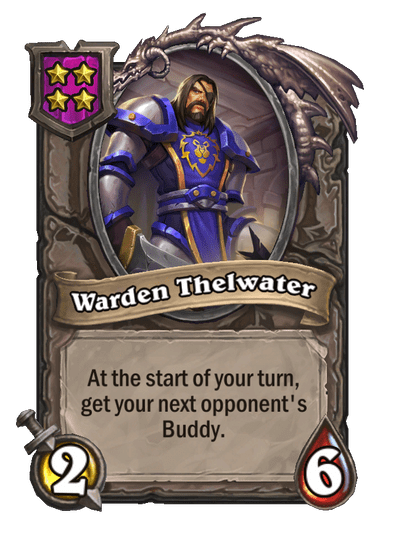 Warden Thelwater Hearthstone kártya