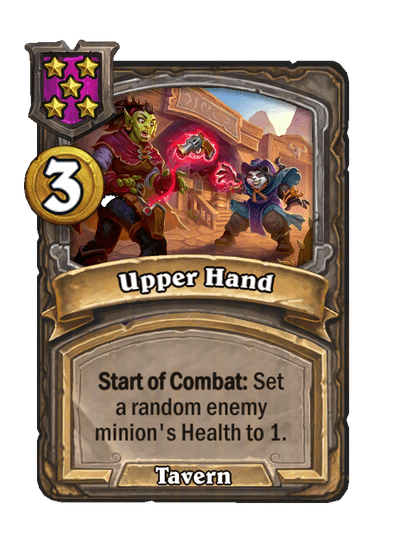 Upper Hand Hearthstone kártya