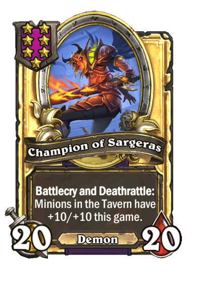 Champion of Sargeras Hearthstone kártya