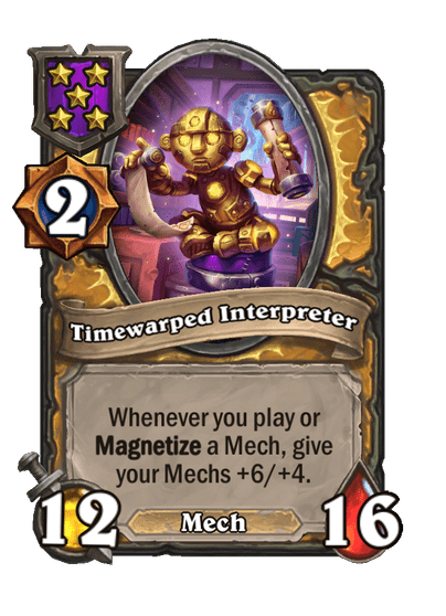 Timewarped Interpreter Hearthstone kártya