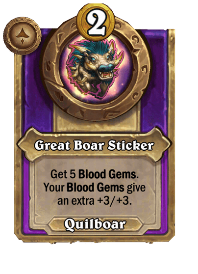 Great Boar Sticker