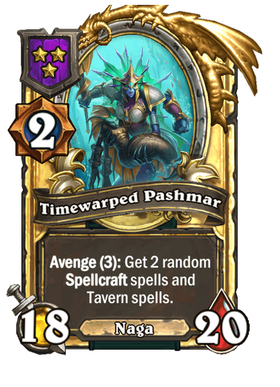 Timewarped Pashmar Hearthstone kártya