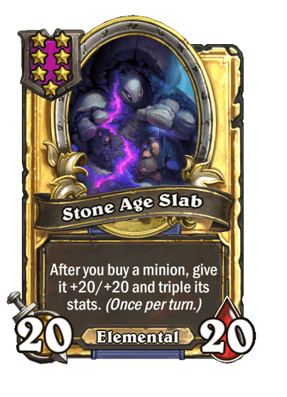 Stone Age Slab Hearthstone kártya