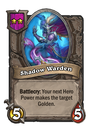 Shadow Warden Hearthstone kártya