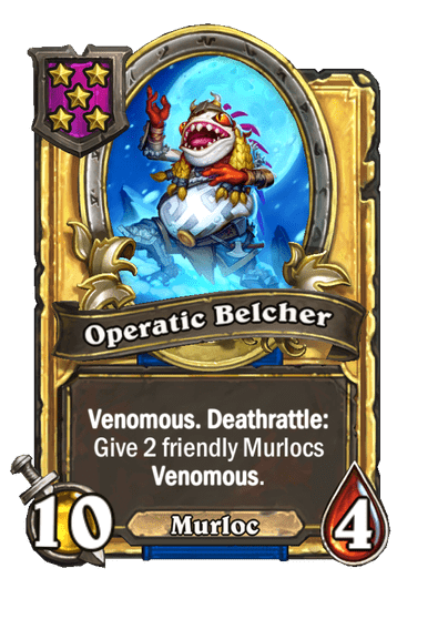 Operatic Belcher Hearthstone kártya