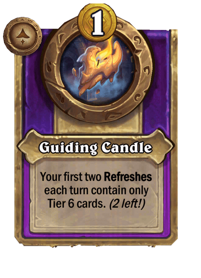Guiding Candle Hearthstone kártya