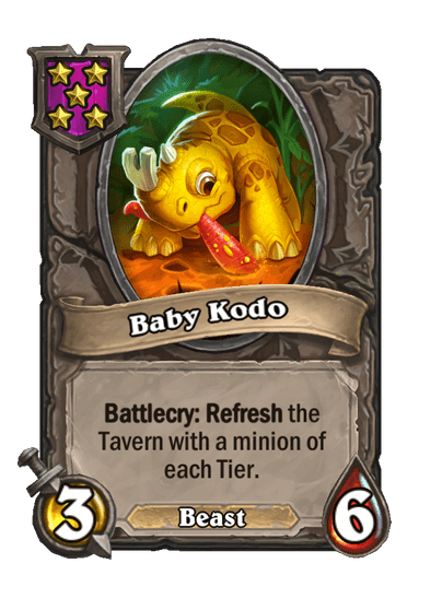 Baby Kodo Hearthstone kártya