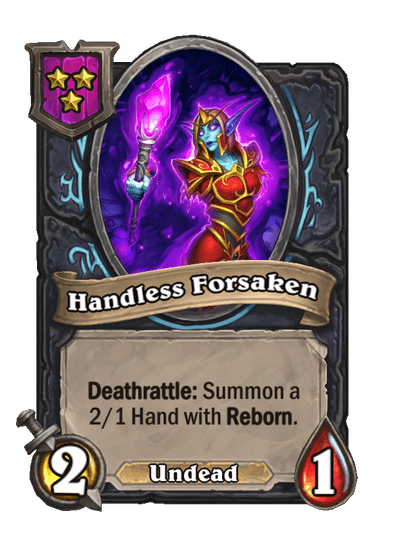 Handless Forsaken Hearthstone kártya