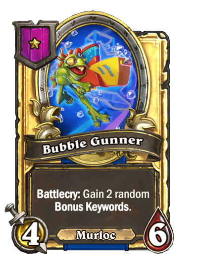 Bubble Gunner Hearthstone kártya