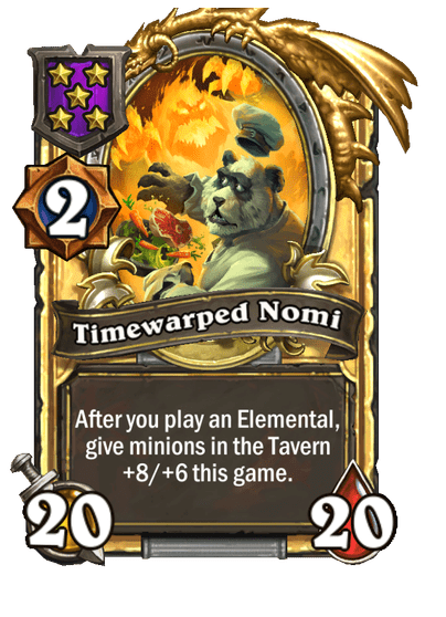 Timewarped Nomi Hearthstone kártya