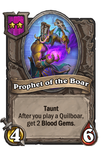 Prophet of the Boar Hearthstone kártya