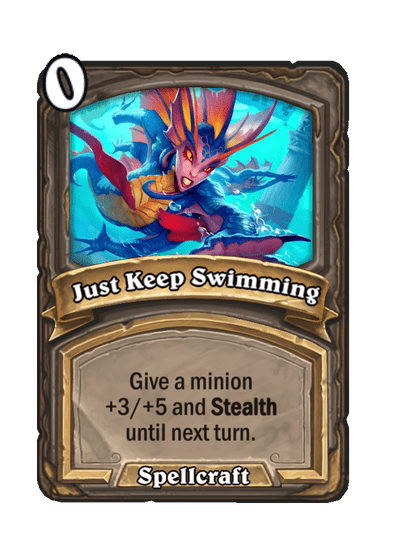 Just Keep Swimming Hearthstone kártya
