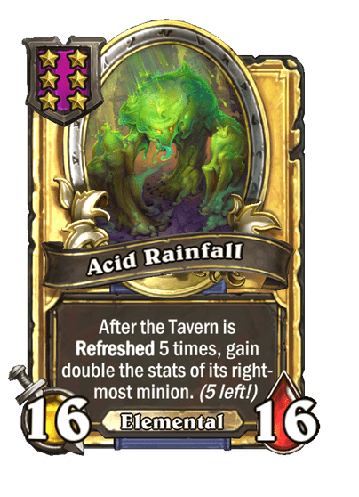 Acid Rainfall Hearthstone kártya