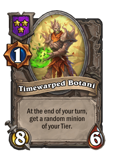 Timewarped Botani Hearthstone kártya