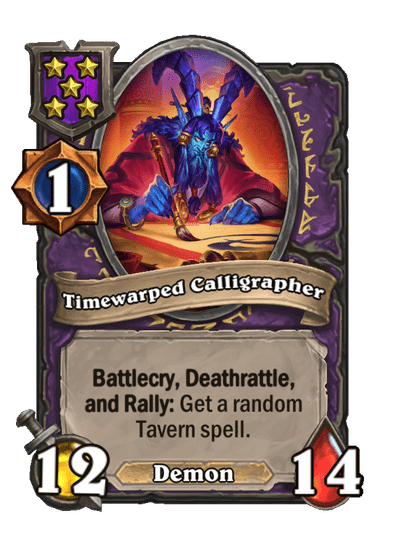 Timewarped Calligrapher Hearthstone kártya
