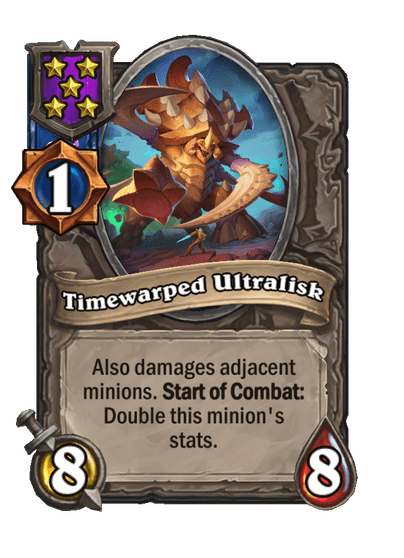 Timewarped Ultralisk Hearthstone kártya