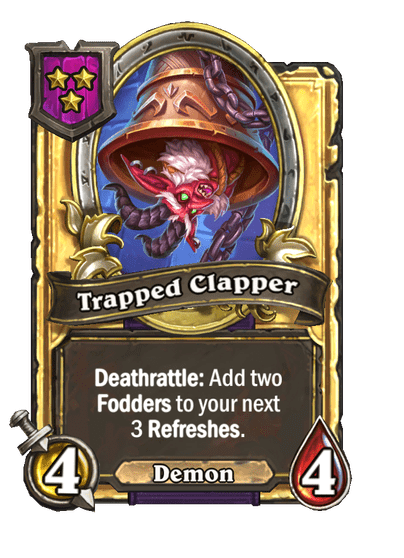 Trapped Clapper Hearthstone kártya