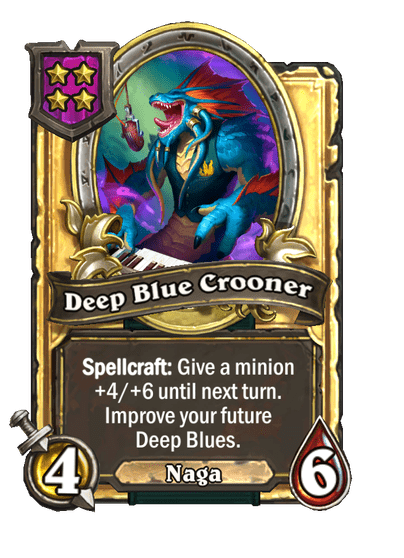 Deep Blue Crooner Hearthstone kártya