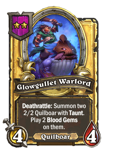 Glowgullet Warlord Hearthstone kártya