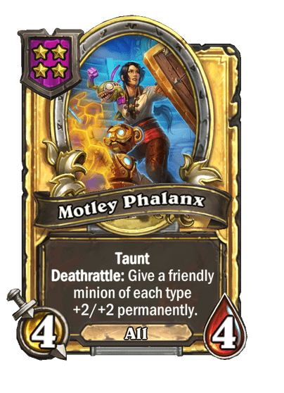 Motley Phalanx Hearthstone kártya