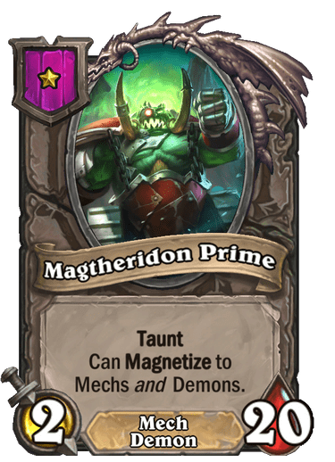 Magtheridon Prime Hearthstone kártya