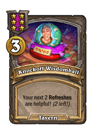 Knockoff Wisdomball Hearthstone kártya