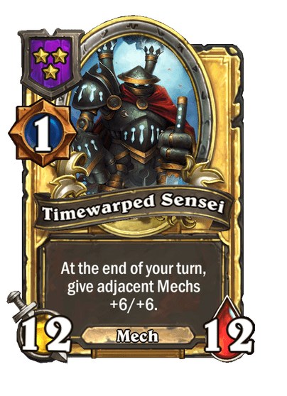 Timewarped Sensei Hearthstone kártya