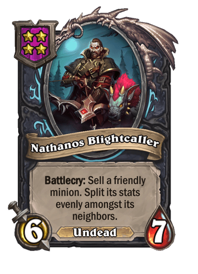 Nathanos Blightcaller Hearthstone kártya