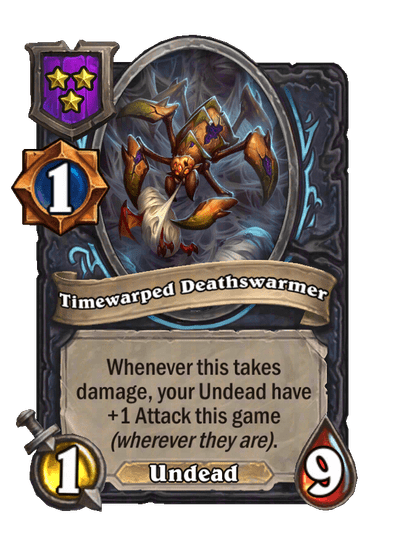 Timewarped Deathswarmer Hearthstone kártya