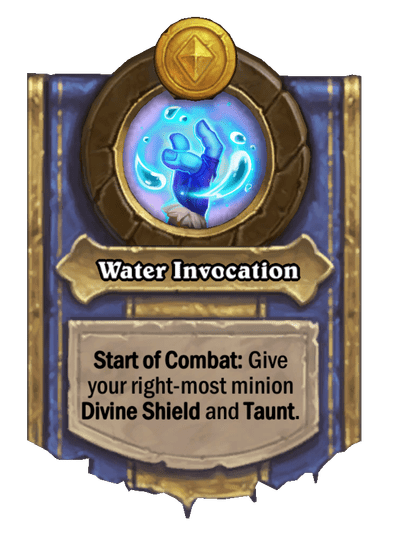 Water Invocation Hearthstone kártya
