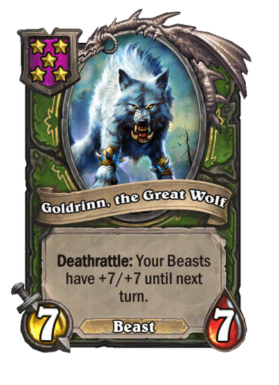 Goldrinn, the Great Wolf Hearthstone kártya