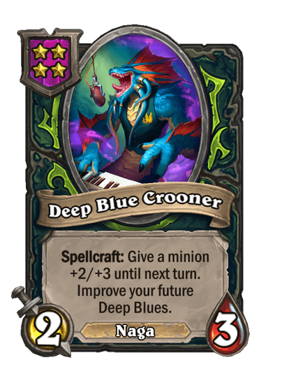 Deep Blue Crooner Hearthstone kártya
