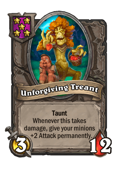 Unforgiving Treant Hearthstone kártya