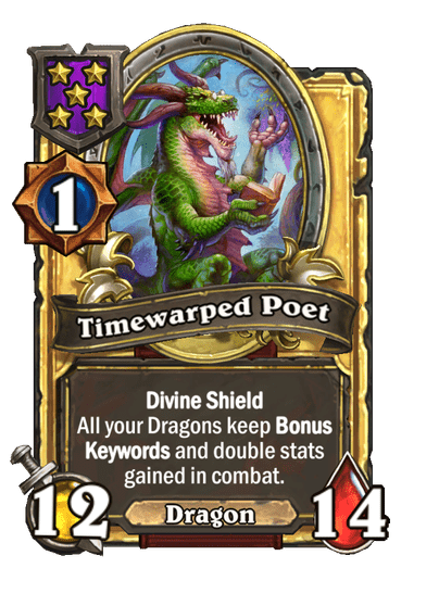 Timewarped Poet Hearthstone kártya