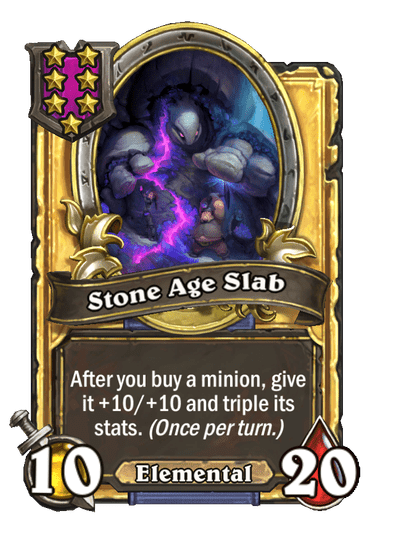 Stone Age Slab Hearthstone kártya