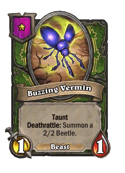 Buzzing Vermin Hearthstone kártya