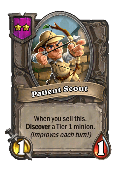 Patient Scout Hearthstone kártya