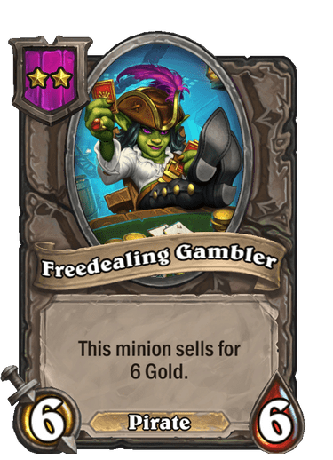 Freedealing Gambler Hearthstone kártya