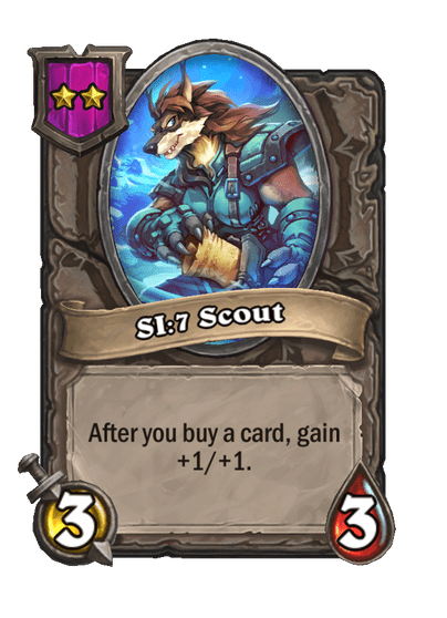 SI:7 Scout Hearthstone kártya