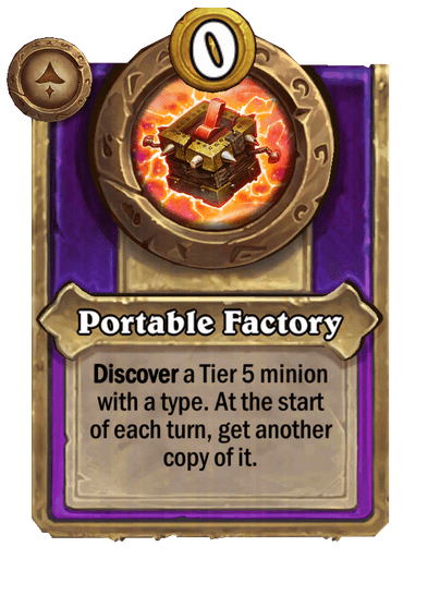 Portable Factory Hearthstone kártya