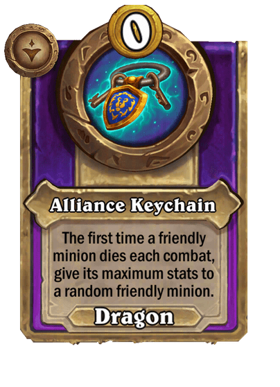 Alliance Keychain Hearthstone kártya