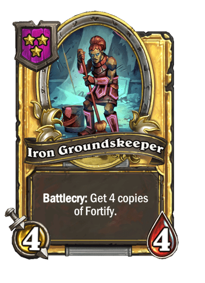 Iron Groundskeeper Hearthstone kártya